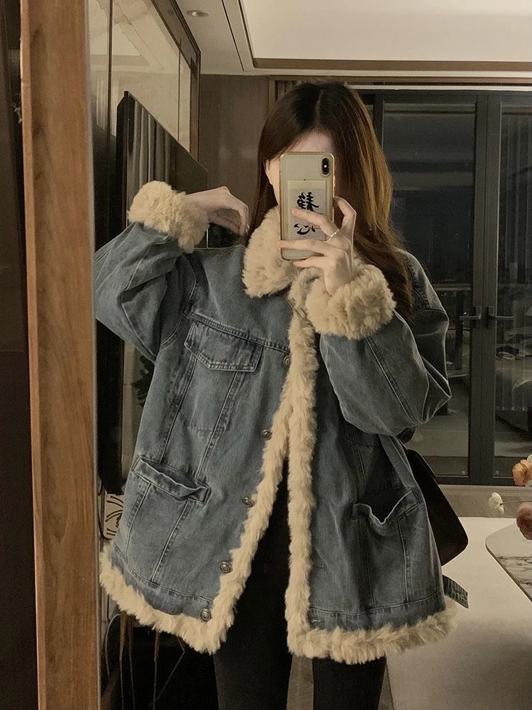 A101~150新款外套网红复古宽松机车休闲款春秋牛仔外套