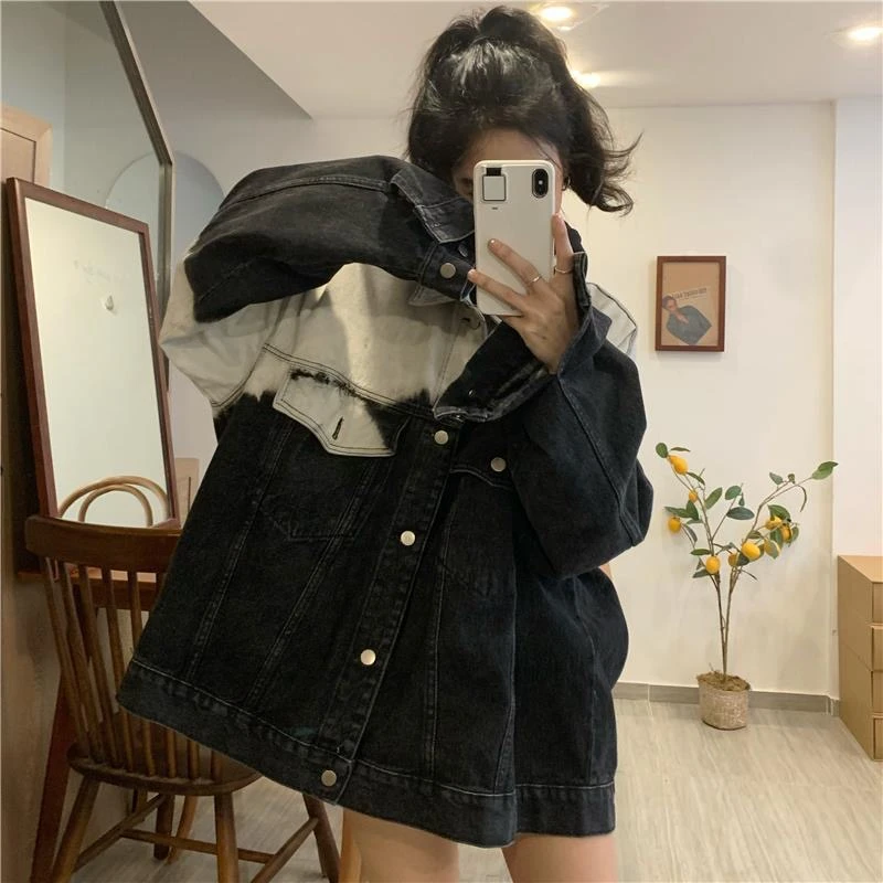 JIN·851~900新款2024外套网红复古宽松机车休闲款春秋牛仔外套