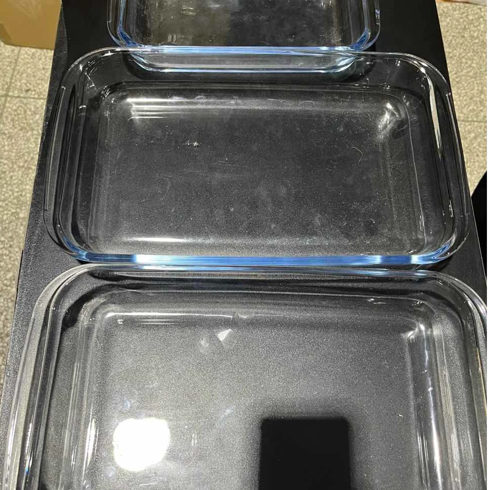 【新疆包邮】玻璃盘透明家用长方形