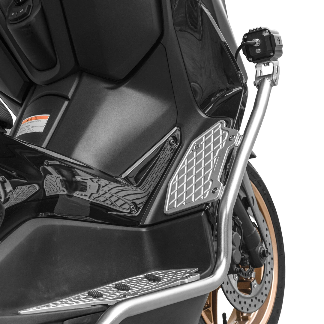 适用于雅马哈XMAX300保险杠不锈钢护杠+铝合金脚踏护杠无损安装