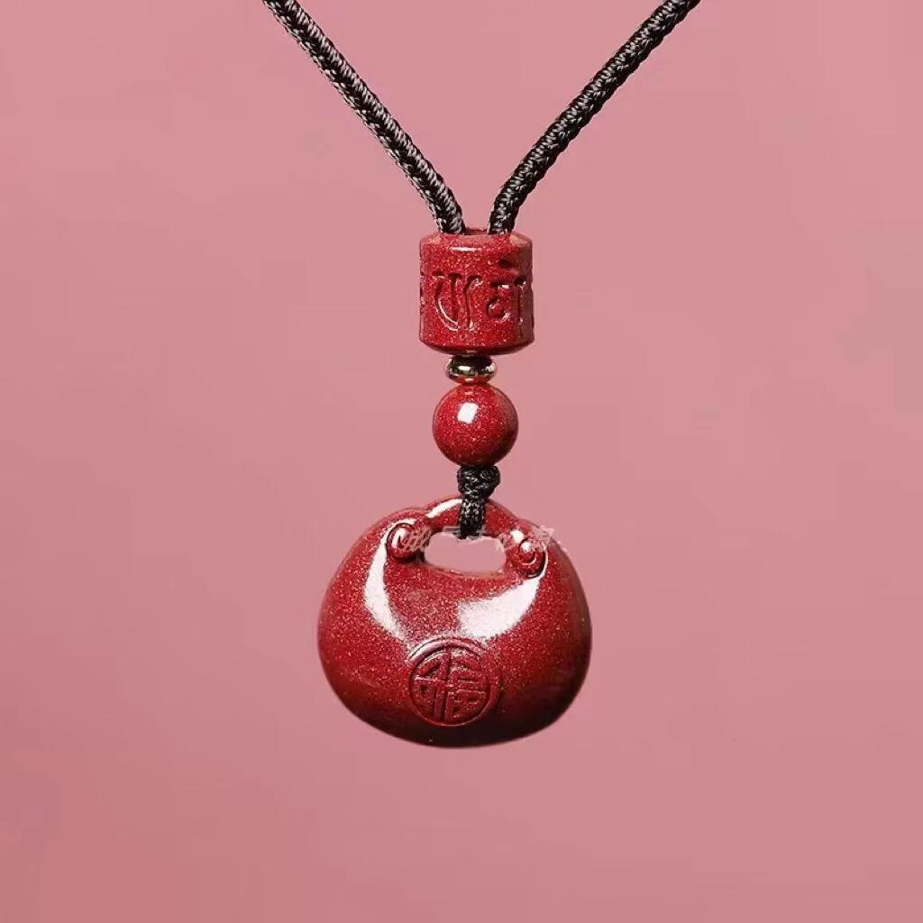 【正品朱砂】高含量紫金砂胖福吊坠精致小挂坠