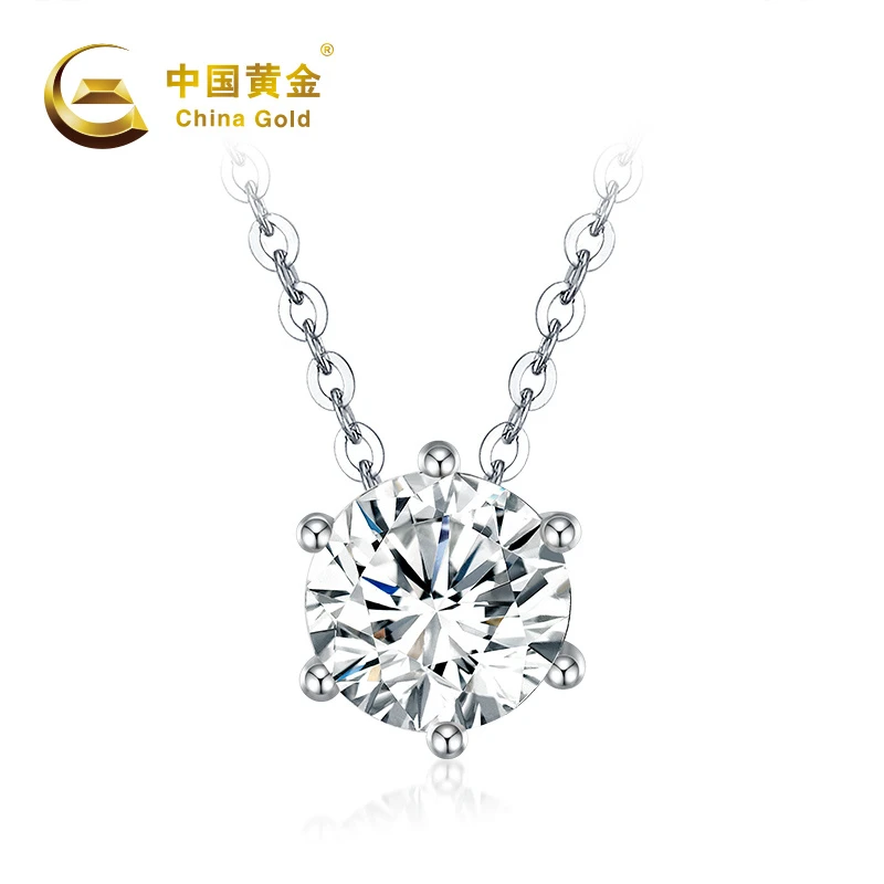 坠链均925银合成锆石 B2992#六爪925银锆石镶钻(满减)