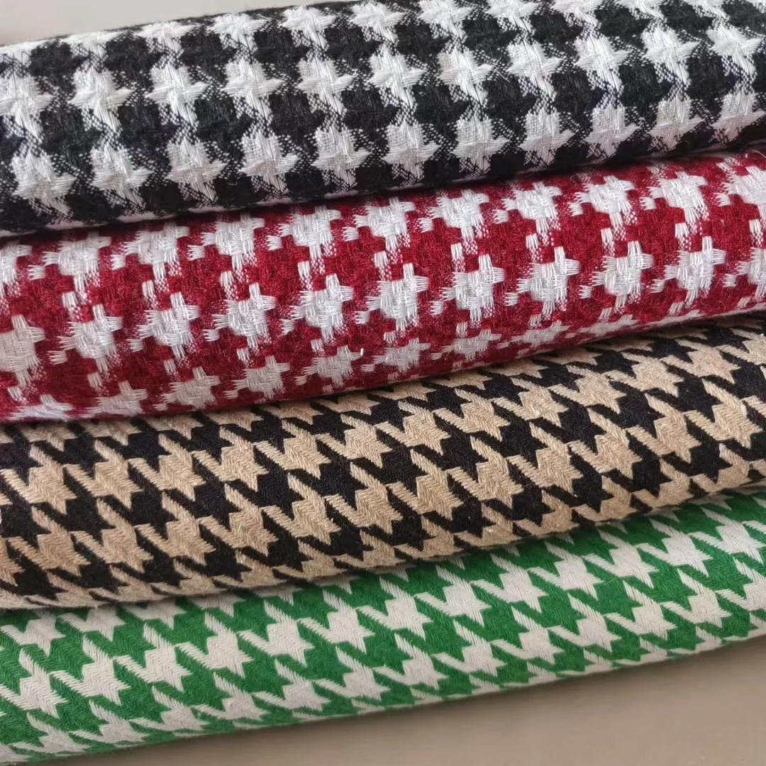 小香风布料  春秋新款粗纺服装外套面料