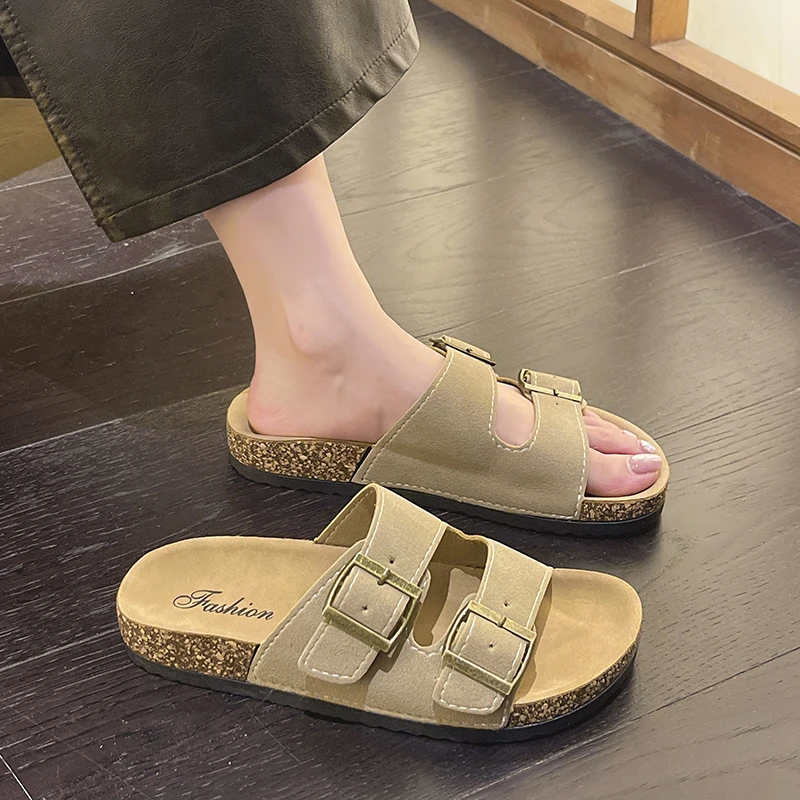 升级勃肯拖鞋女外穿防滑舒适时尚女鞋夏季时尚百搭一字沙滩鞋舒适