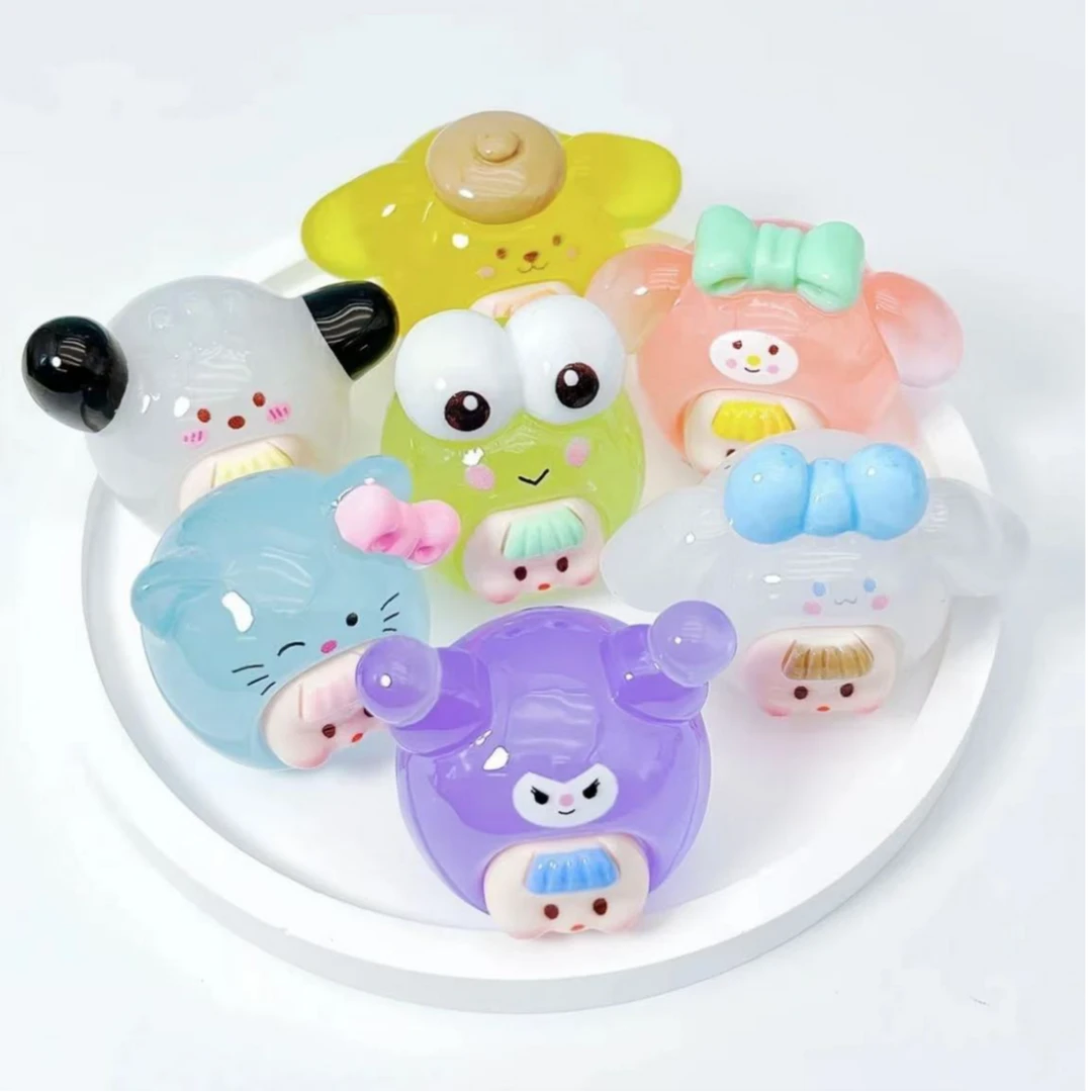 三丽鸥手工作品夜光/实色/DIY网红可爱家用创意树脂摆件可爱玩具