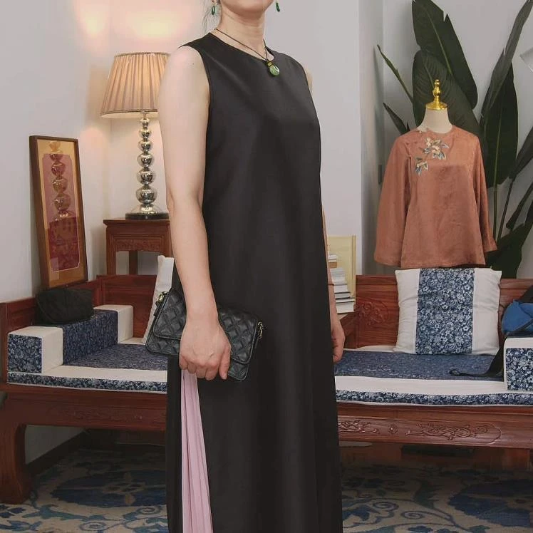 品叔&精工 · 桑蚕丝丝毛新中式设计时尚连衣裙