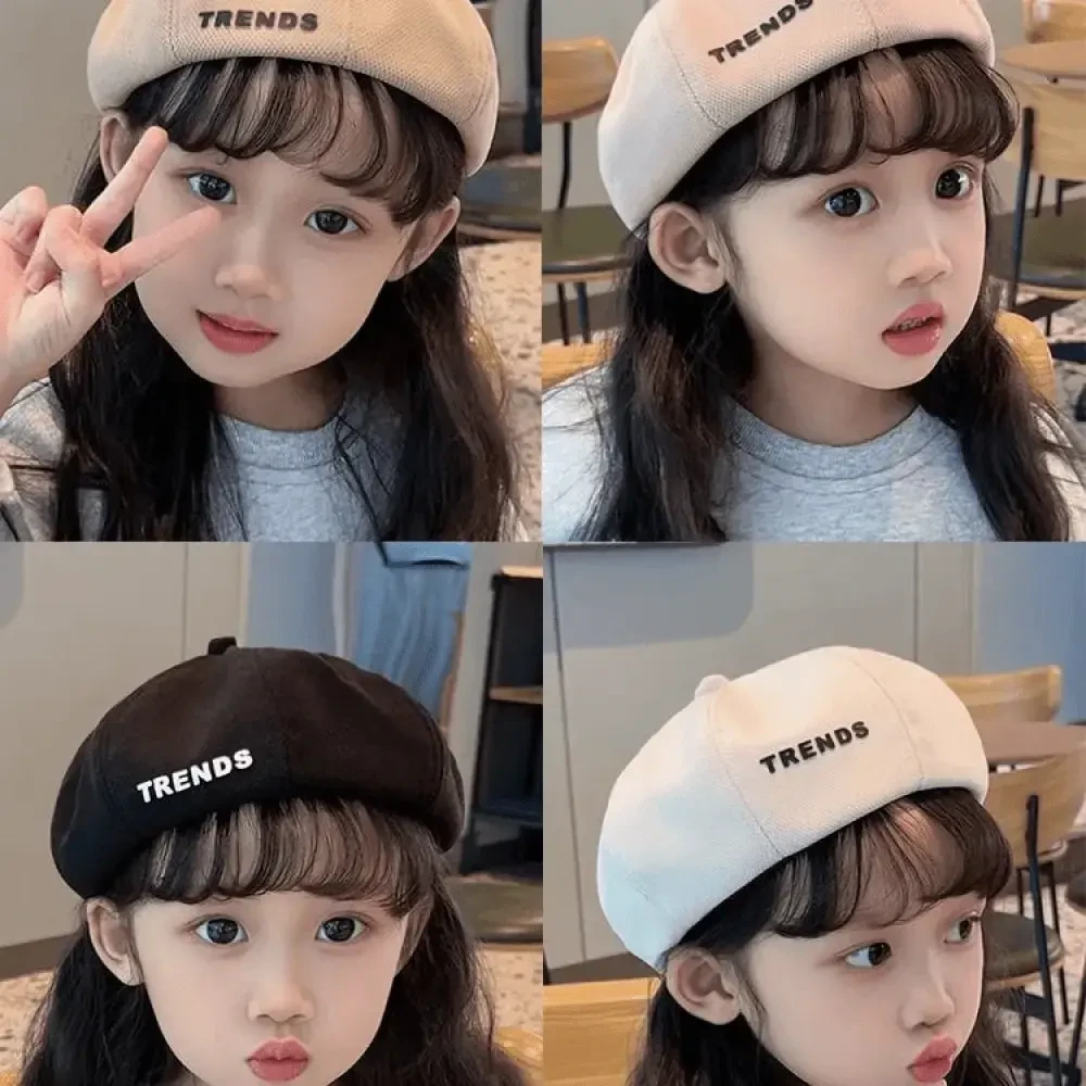 儿童贝雷帽女童公主帽画家八角帽英伦南瓜帽百搭保暖秋冬宝宝帽子