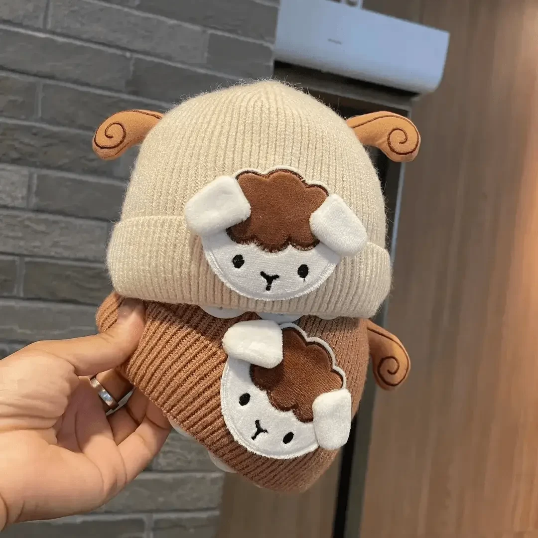 婴儿帽子秋冬可爱超萌针织帽新生儿冬季胎帽套头帽男女宝宝毛线帽