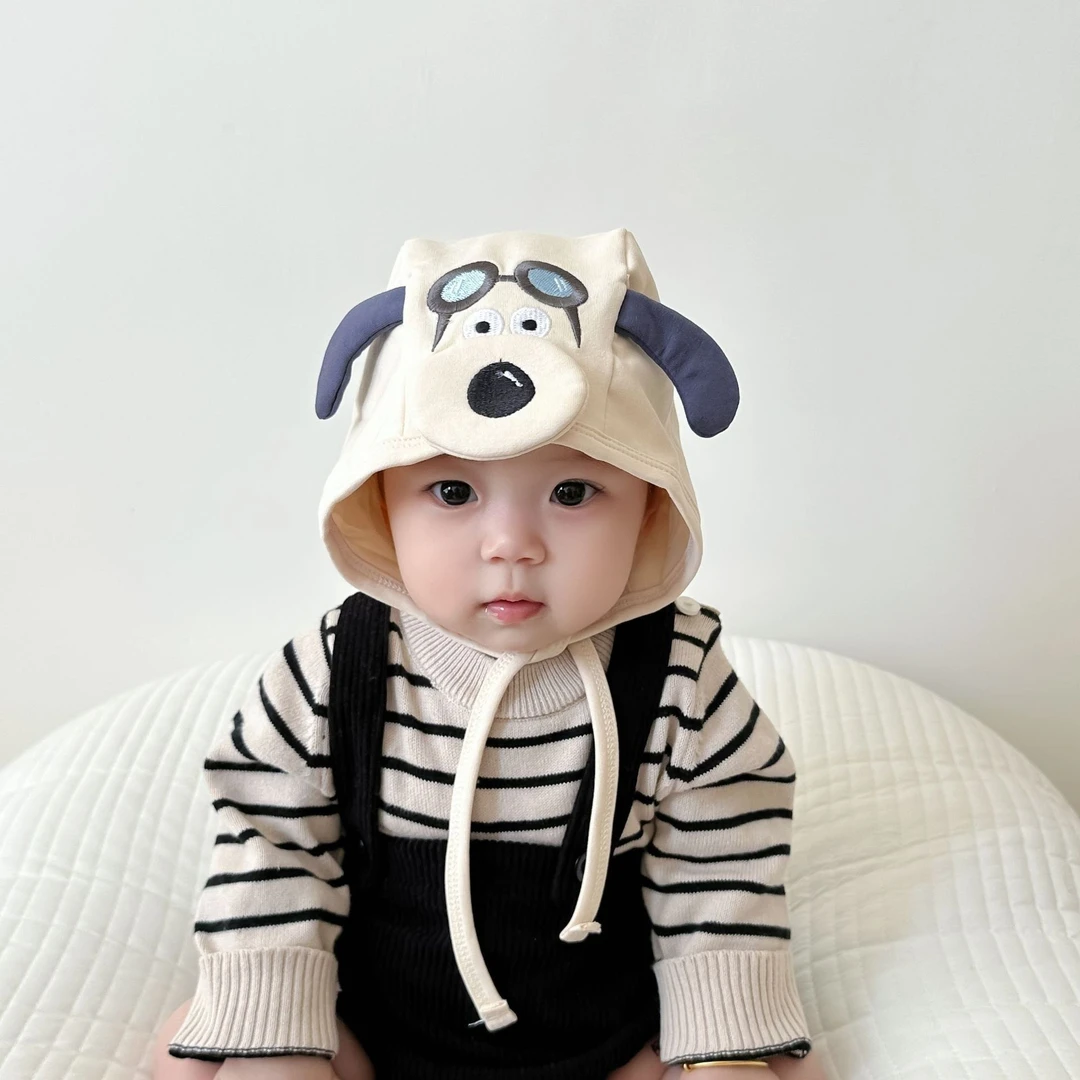 婴儿帽子春秋款护耳帽男女宝宝小月龄婴幼儿新生胎帽秋冬防风