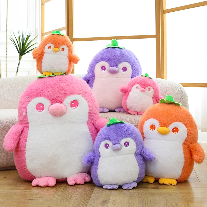 创意新款可爱企鹅果果毛绒玩具公仔送儿童生日礼物安抚布娃娃玩偶