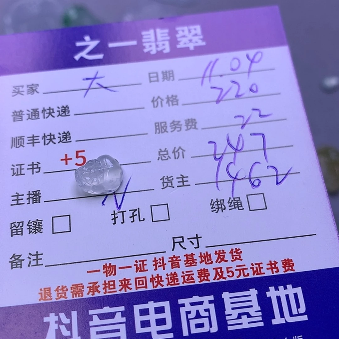 【闪购商品】翡翠挂件未镶嵌大**宝