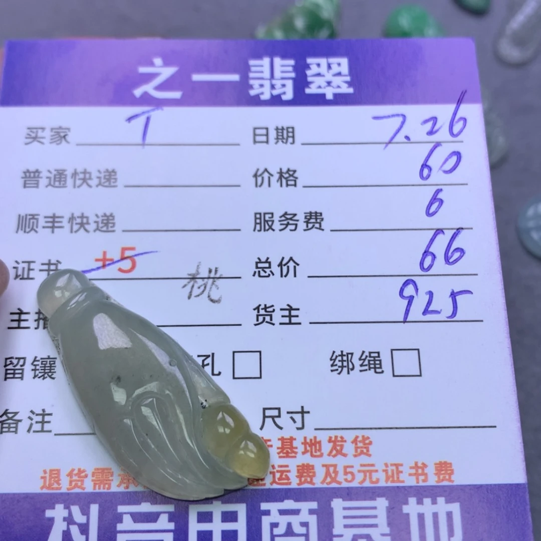 【闪购商品】翡翠颈饰未镶嵌T****C翡翠