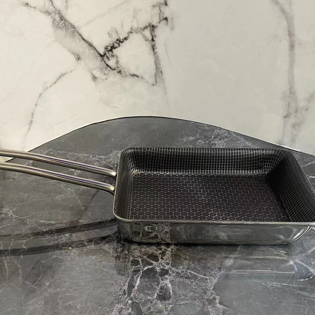 DsiMaa玉子烧锅13.5cm*19cm煎锅日式鸡蛋卷锅厚蛋烧平底锅不粘锅