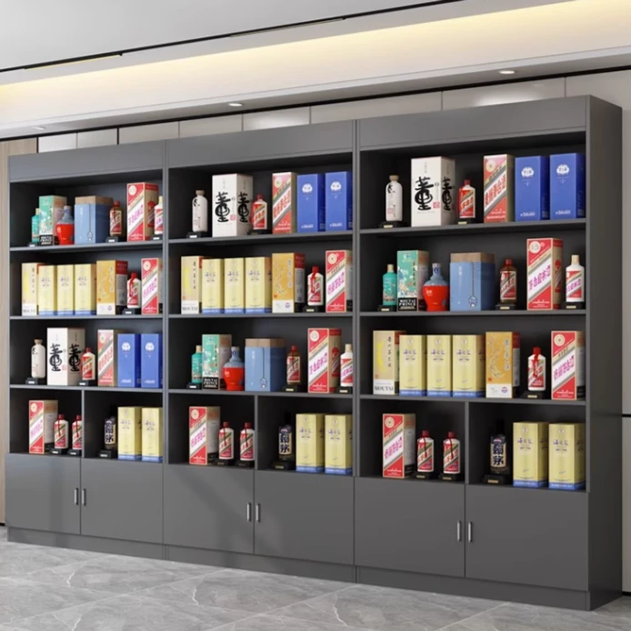 超市烟酒柜烟柜展示柜商店货架置物架便利店产品展示架陈列柜货柜