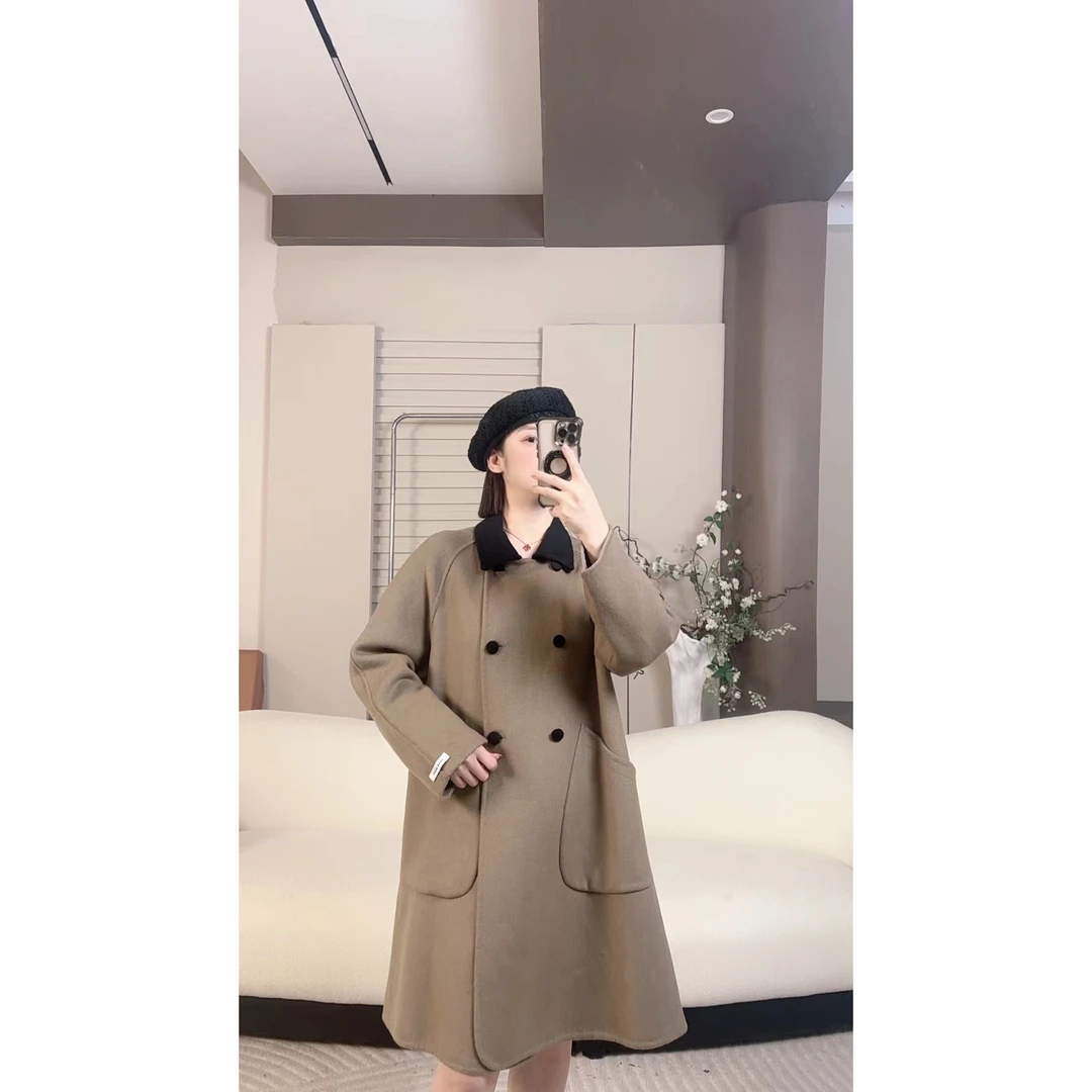 【青姐专享】YYJ0036509A字斗篷毛呢外套