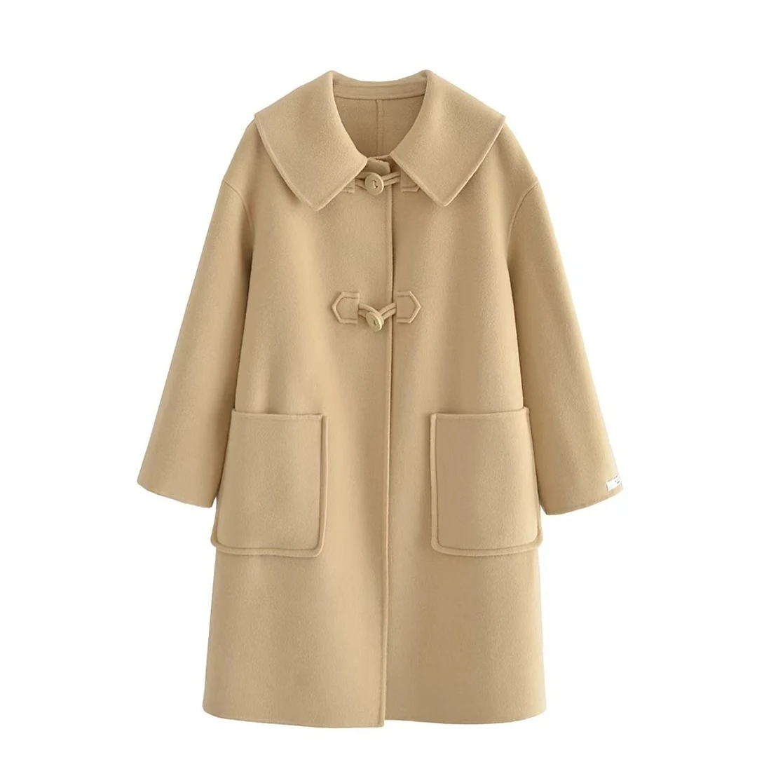 【青姐专享】HZY2538娃娃领毛呢外套