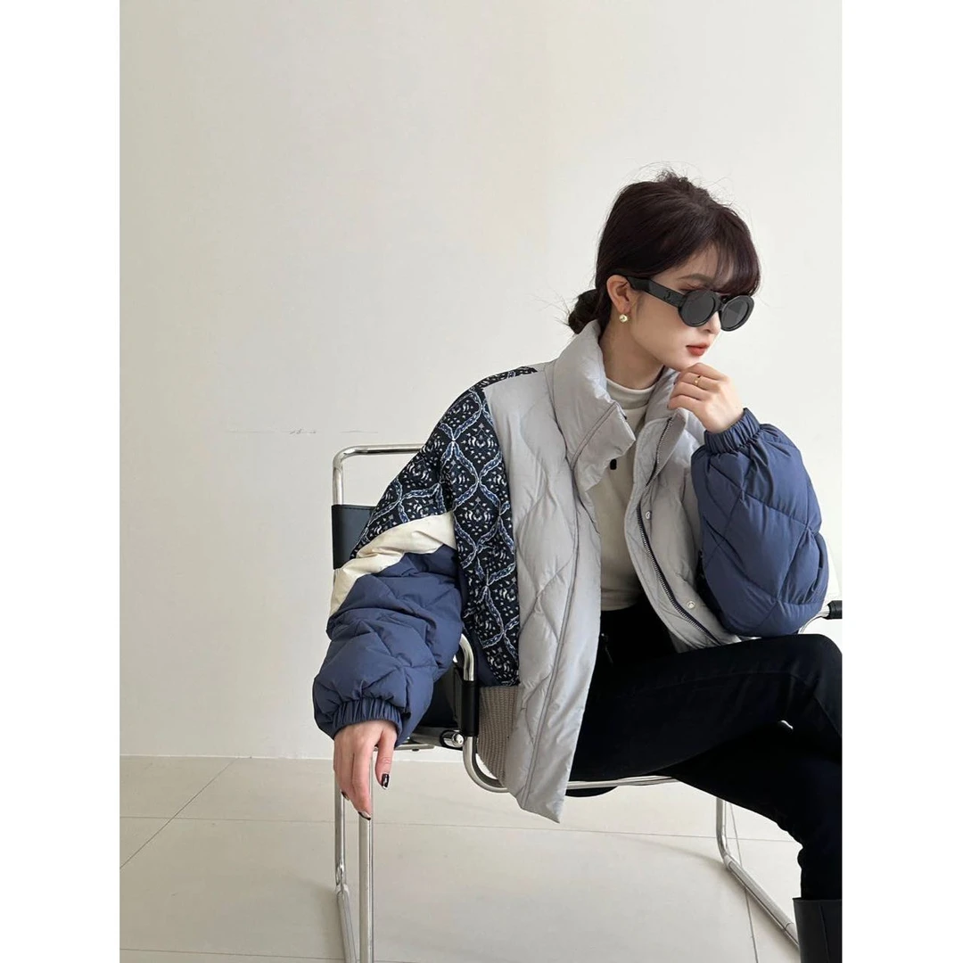 【青姐专享】WN00575 新款老花短款羽绒服