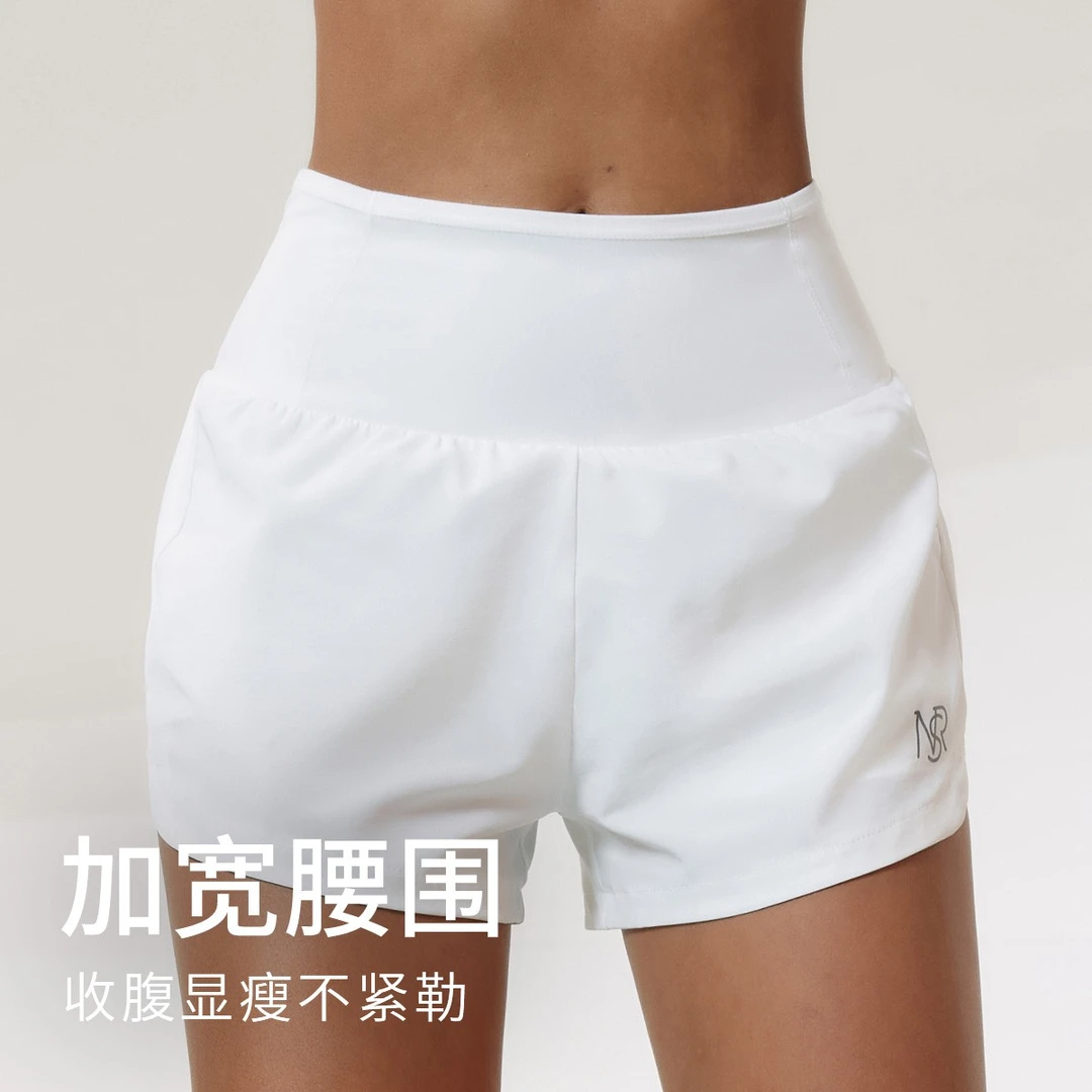 【全腰围口袋短裤】运动女透气宽松弹力健身裤春夏季跑步训练瑜伽裤