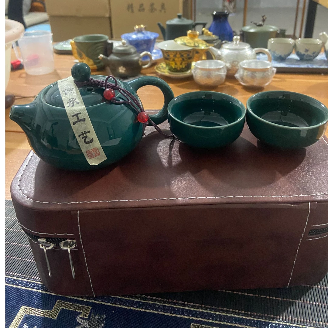 【闪购产品】T11中国风商务青瓷西施壶一壶个人两杯