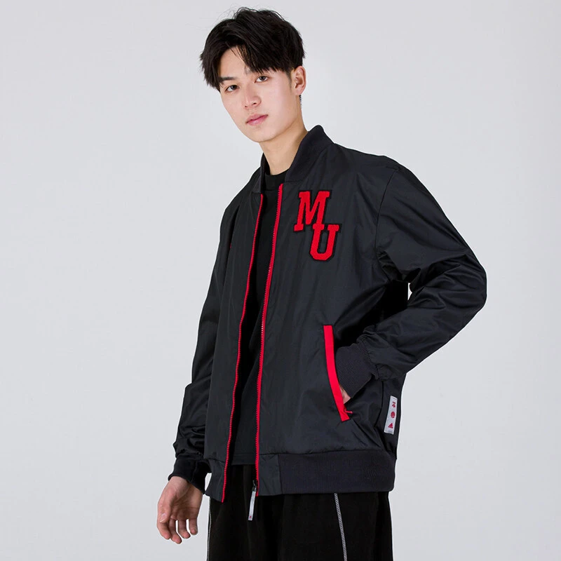 adidas/阿迪达斯虎年限定曼联足球logo运动夹克外套男款黑 H63994