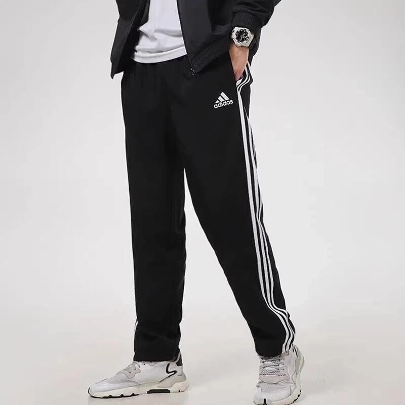 adidas/阿迪达斯 男款黑色秋季经典时尚休闲百搭针织运动裤GK8995