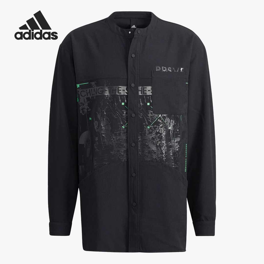 adidas/阿迪达斯 E058 H39860 男士时尚舒适宽松休闲印花夹克外套