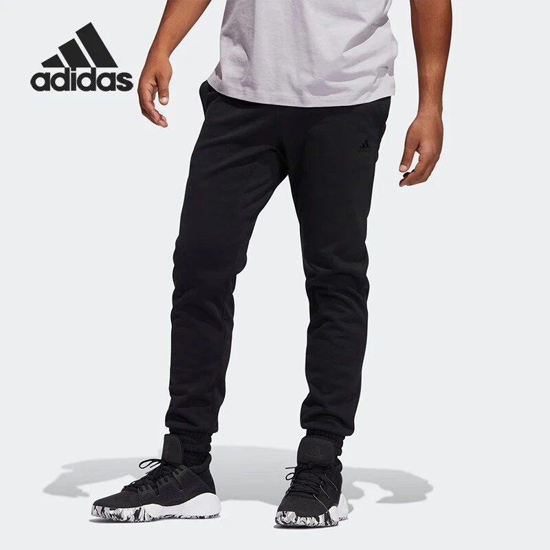 adidas/阿迪达斯 Mic Spt Pant徽标篮球束脚运动裤男款黑色GQ1362