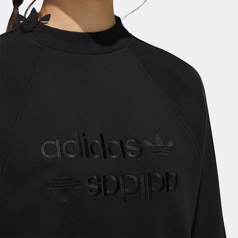 adidas/阿迪达斯originals Crew Sweat 运动圆领套头卫衣女GU5796