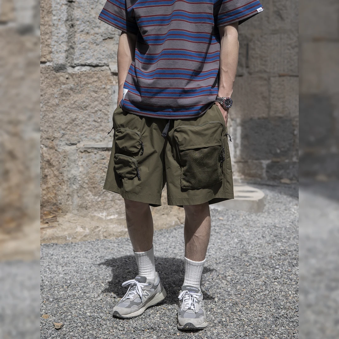 CURRAHEE户外机能风多口袋立体兜工装风男士夏季百搭宽松休闲短裤