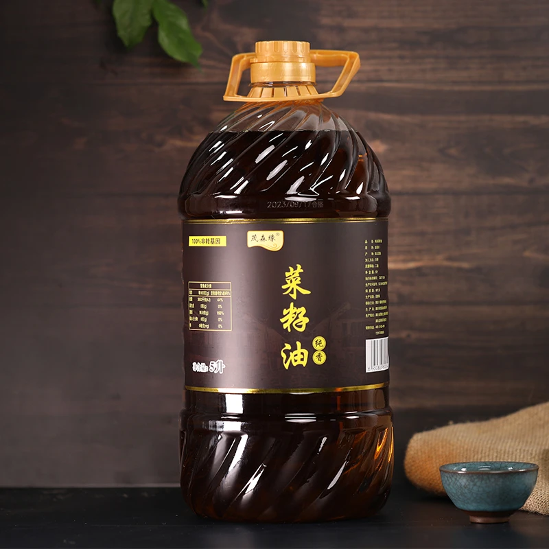 湖北恩施5L优选纯香菜籽油营养9.2斤包邮