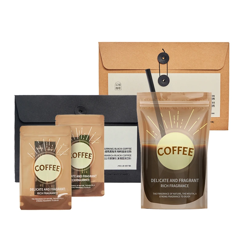 后刻黑咖啡阿拉比卡锡兰肉桂/绿燃味 7袋/盒*4盒