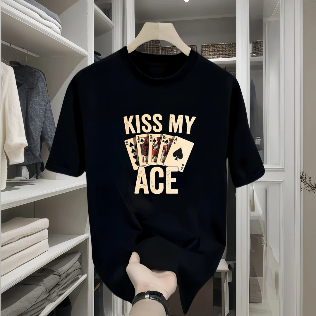 纯棉国潮重磅小众纯棉男款夏季国风百搭宽松潮牌短袖衣服轻奢时尚