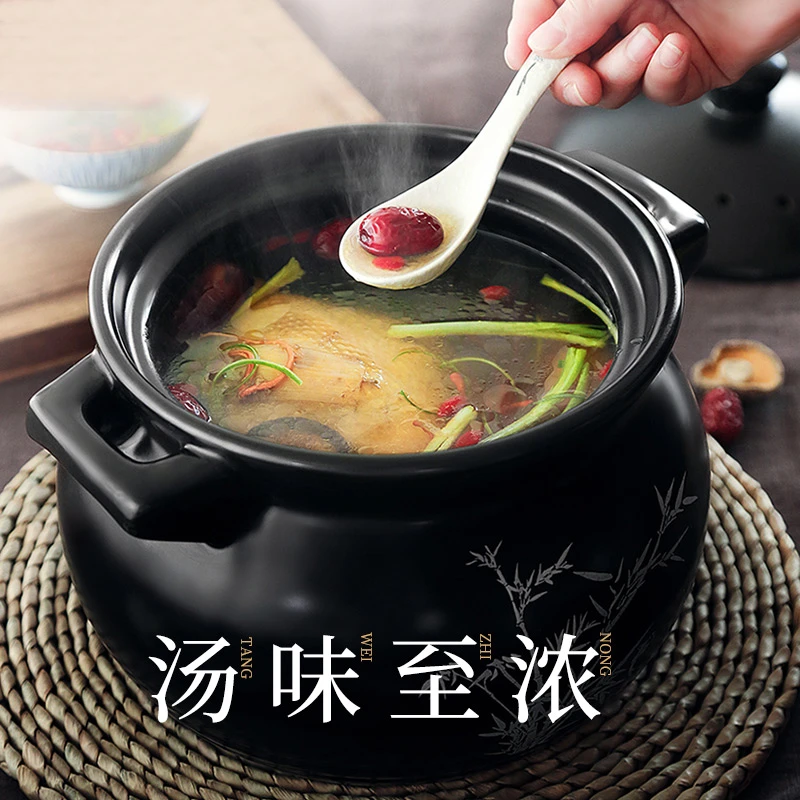 炊大皇砂锅炖锅煲汤家用燃气煤气灶专用耐高温汤煲汤锅陶瓷砂锅