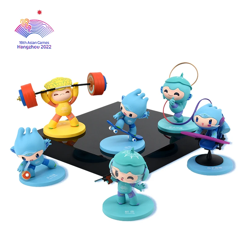 【6个套装】亚运吉祥物运动摆件礼盒套装赛事纪念品