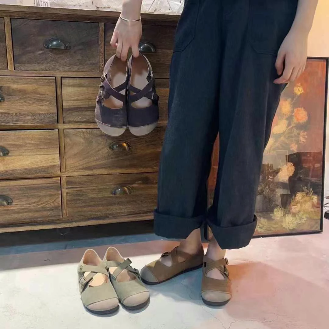 701-2时尚舒适休闲百搭夏季复古韩版平底鞋