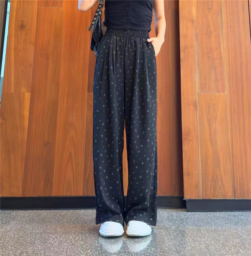 阔腿裤2025新款夏季高腰显瘦垂感宽松百搭直筒裤山本休闲裤