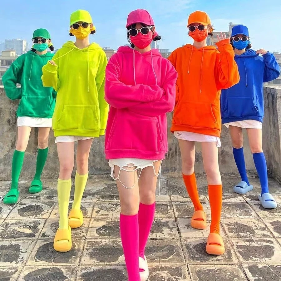 2025秋冬个性女装时尚休闲百搭情侣长袖户外透气潮品纯色S141-180