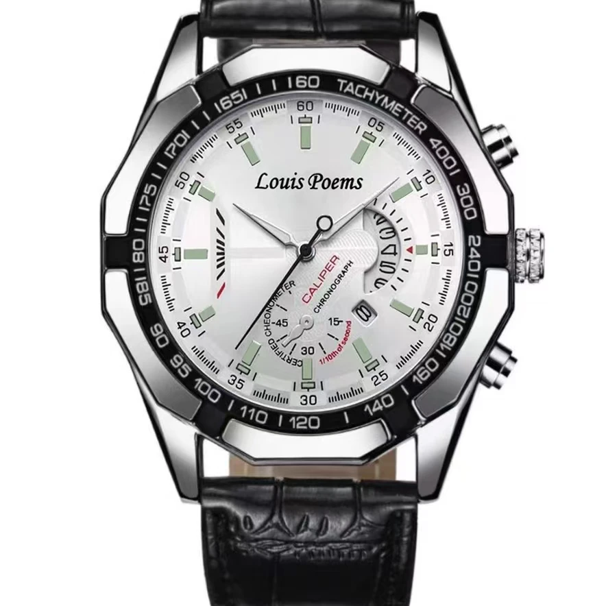 【主播补贴】赛车手皮带 时尚潮流高端大气个性男士腕表日历款-熊