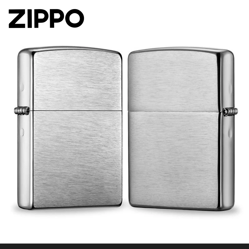 Zippo打火机男士个性经典银色防风原装光面常规机简约日版窄机质l