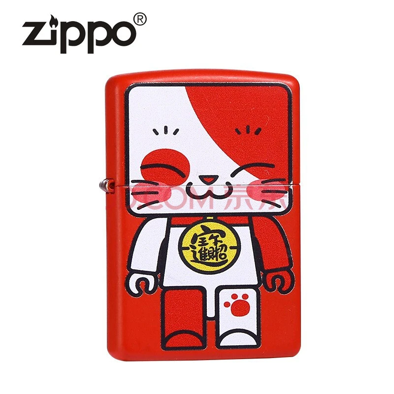 zippo打火机动漫上班族张小盒周边 哑漆彩印防风美国原装男士礼物