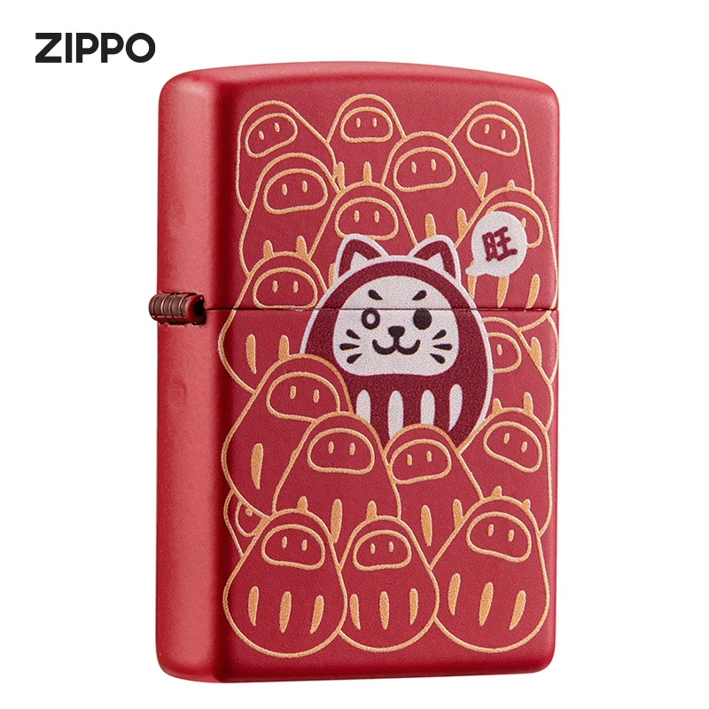 ZIPPO打火机好运达摩系列原装正版防风煤油国潮男士送礼DY8702CY