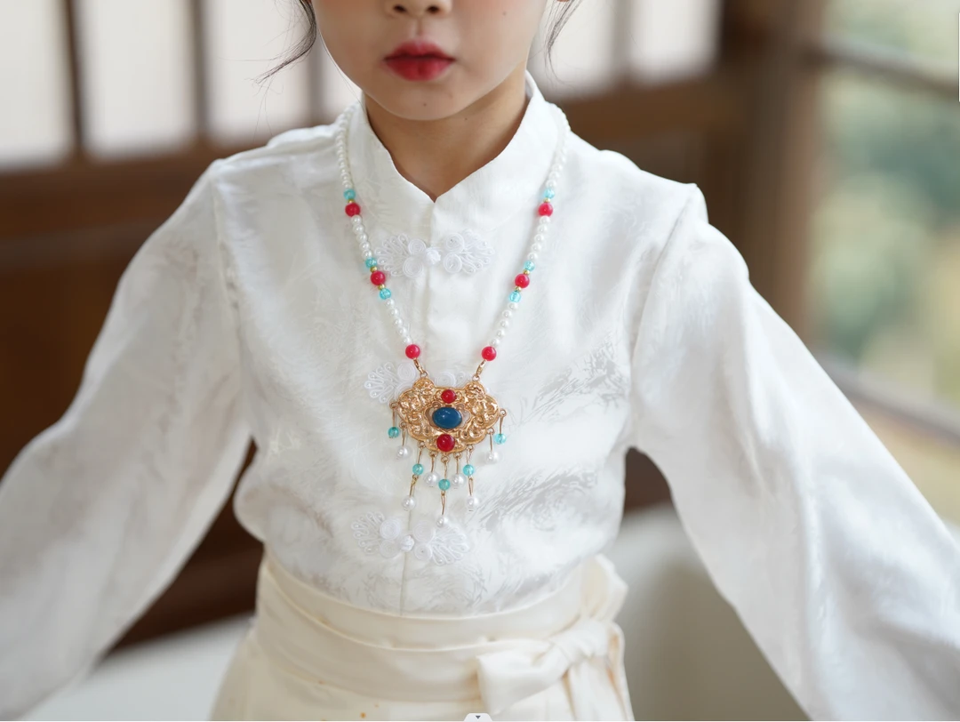 儿童汉服春夏上衣短袖长袖国风日常百搭男女童春夏古风学生百搭款