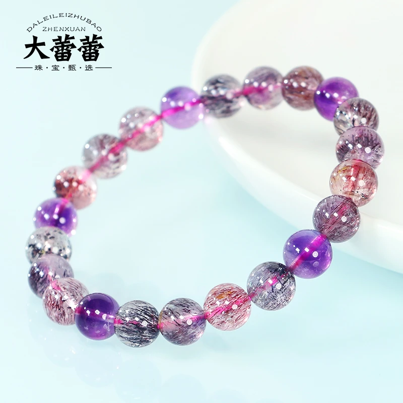 8mm黑加仑超七单圈手串-多样性发其一