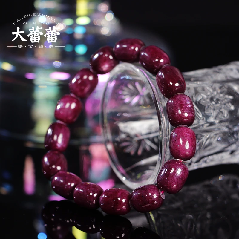 【大蕾蕾推荐】天然红宝 红宝石桶珠单圈（多样性发其一）