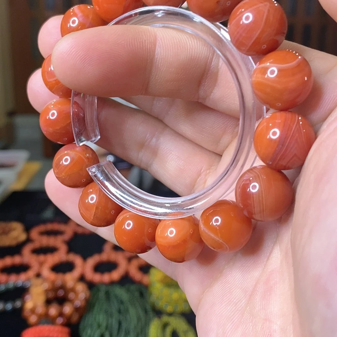 南红玛瑙手链未镶嵌编码94