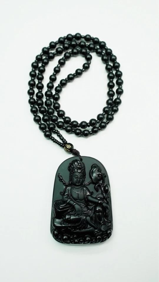 黑曜石观音牌子 16号