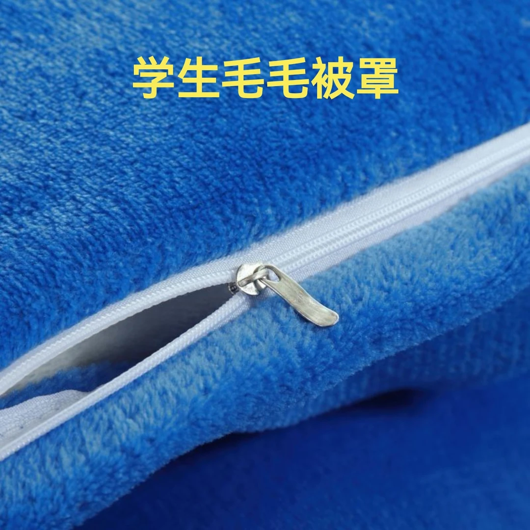 学生加厚毛毛被罩单双人单件纯蓝被套上下铺家居通用不起静电保暖