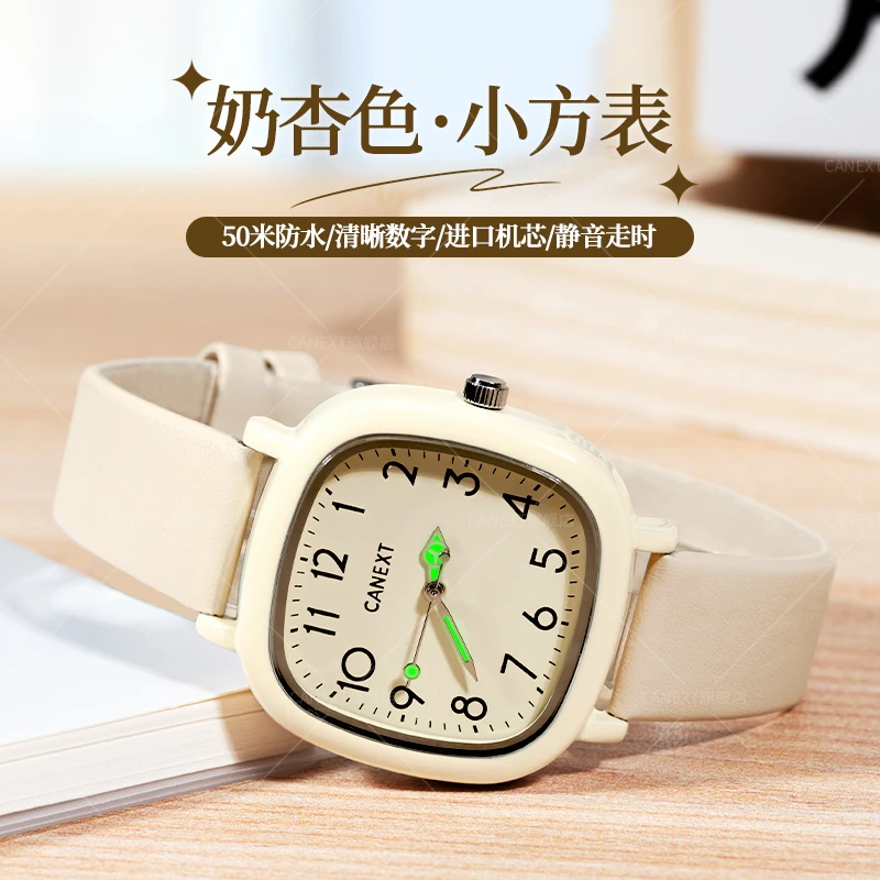 初中学生考试手表女初高中生青少年高颜值防水中考专用机械电子表