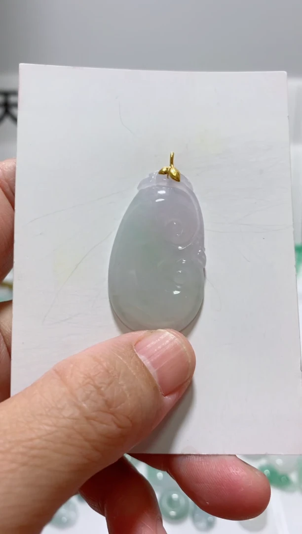 【闪购商品】翡翠颈饰18K金镶嵌082600001