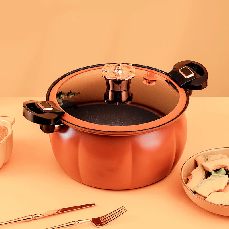 南瓜锅微压锅家用网红新款南瓜煲汤锅炖锅多功能不粘锅燃气灶通用